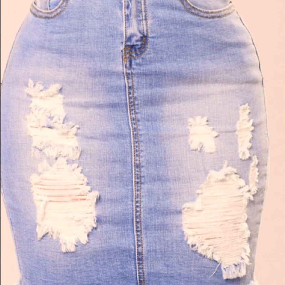 Fashionova jean skirt, size 3x